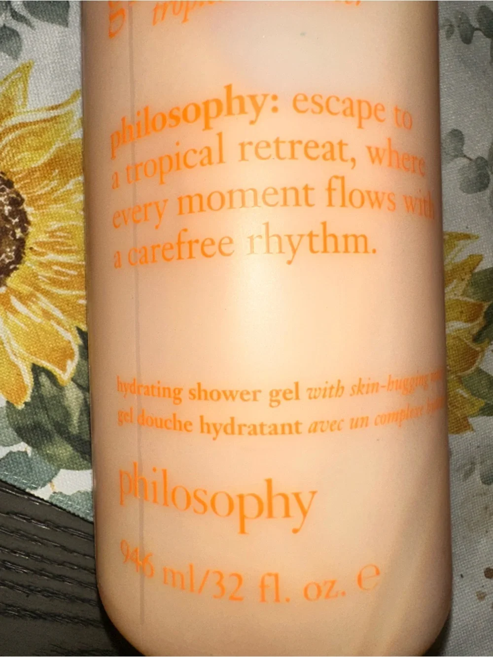 philosophy Summer Grace Tropical Summer Hydrating Shower Gel - NEW 32 oz